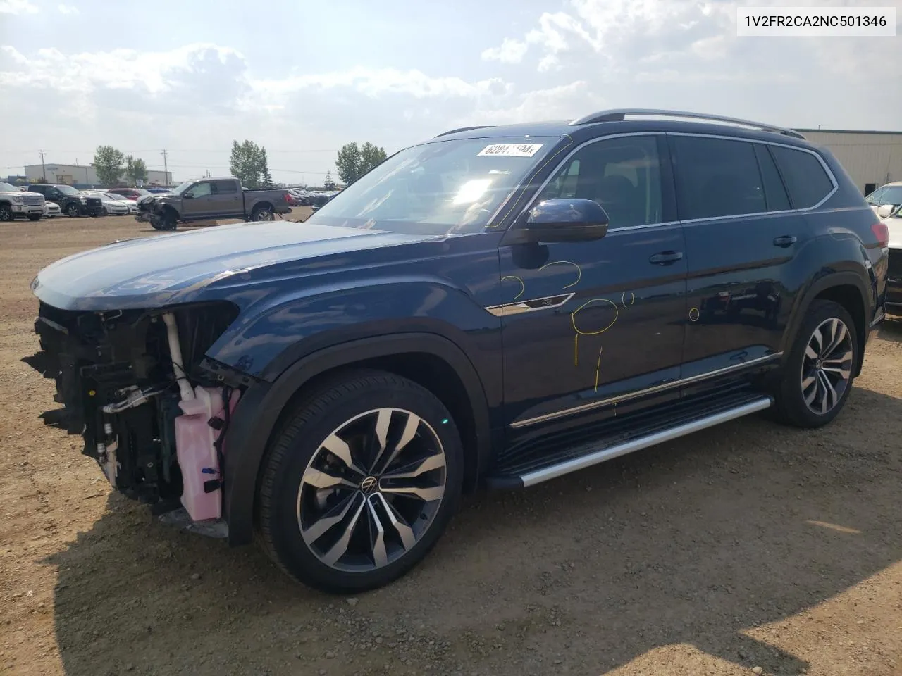 1V2FR2CA2NC501346 2022 Volkswagen Atlas Sel Premium R-Line