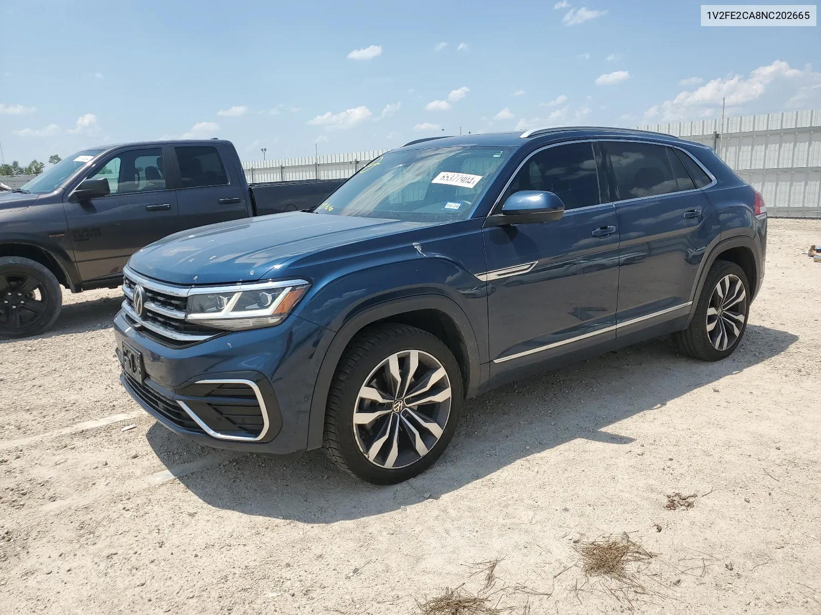 2022 Volkswagen Atlas Cross Sport Sel Premium R-Line VIN: 1V2FE2CA8NC202665 Lot: 65377904