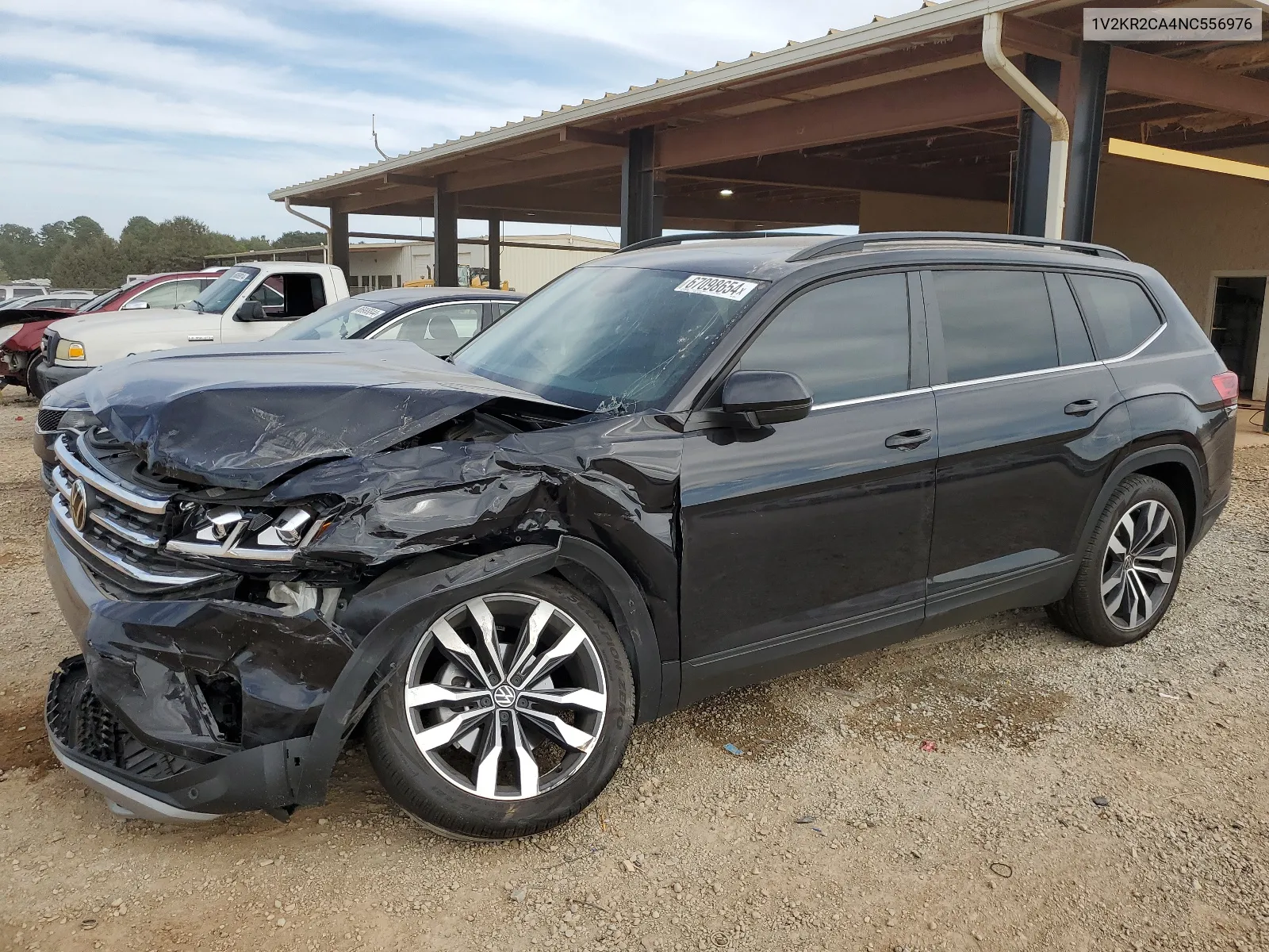 2022 Volkswagen Atlas Se VIN: 1V2KR2CA4NC556976 Lot: 67098654