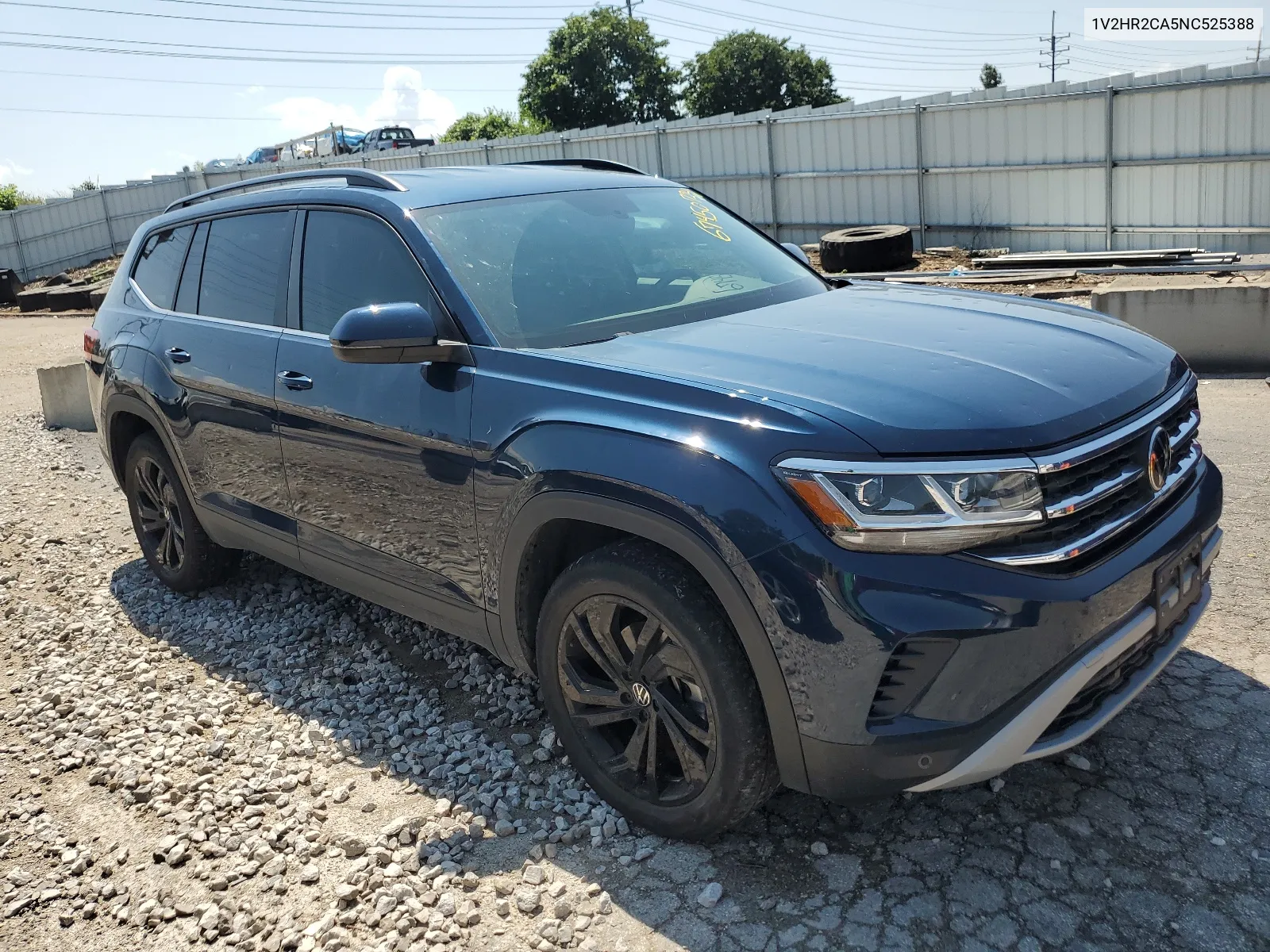 2022 Volkswagen Atlas Se VIN: 1V2HR2CA5NC525388 Lot: 67450724