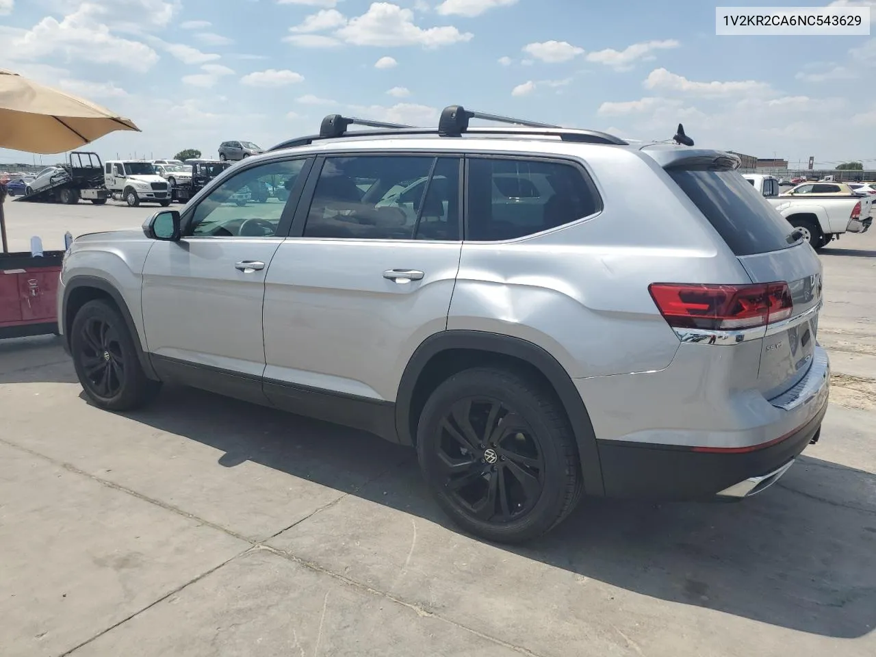 1V2KR2CA6NC543629 2022 Volkswagen Atlas Se