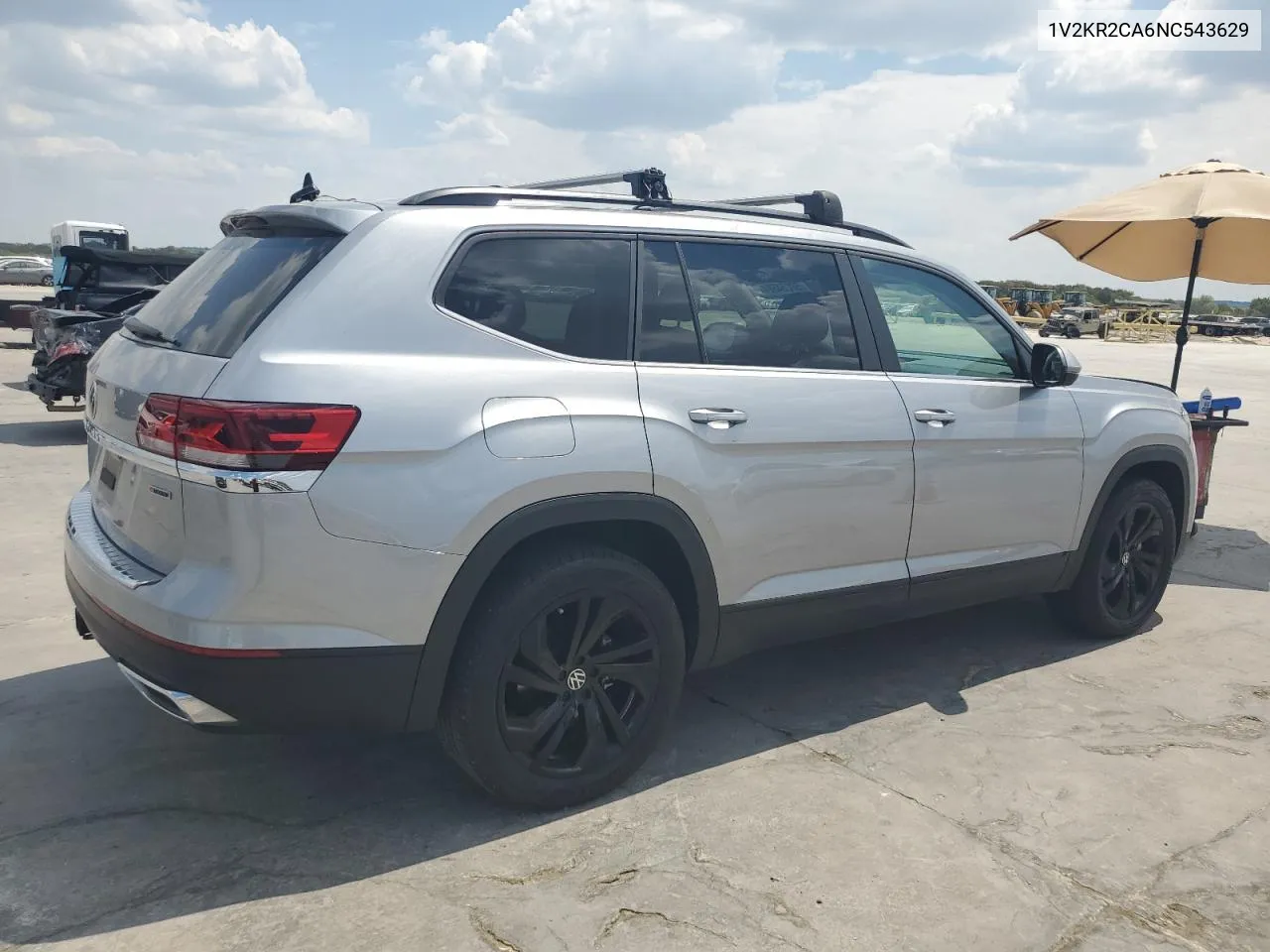 2022 Volkswagen Atlas Se VIN: 1V2KR2CA6NC543629 Lot: 68054324