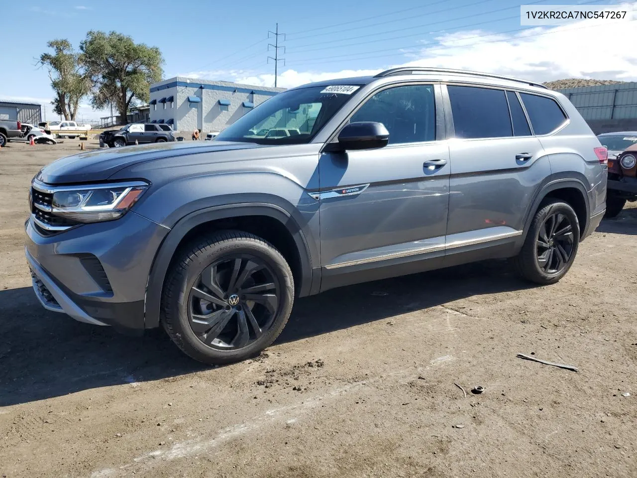 2022 Volkswagen Atlas Se VIN: 1V2KR2CA7NC547267 Lot: 69065104