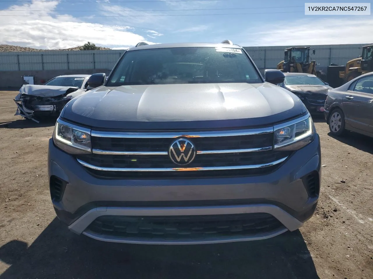 2022 Volkswagen Atlas Se VIN: 1V2KR2CA7NC547267 Lot: 69065104