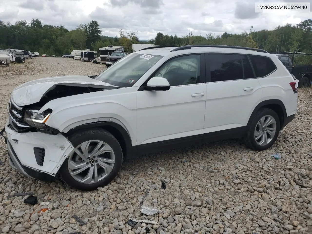 2022 Volkswagen Atlas Se VIN: 1V2KR2CA4NC529440 Lot: 70431054