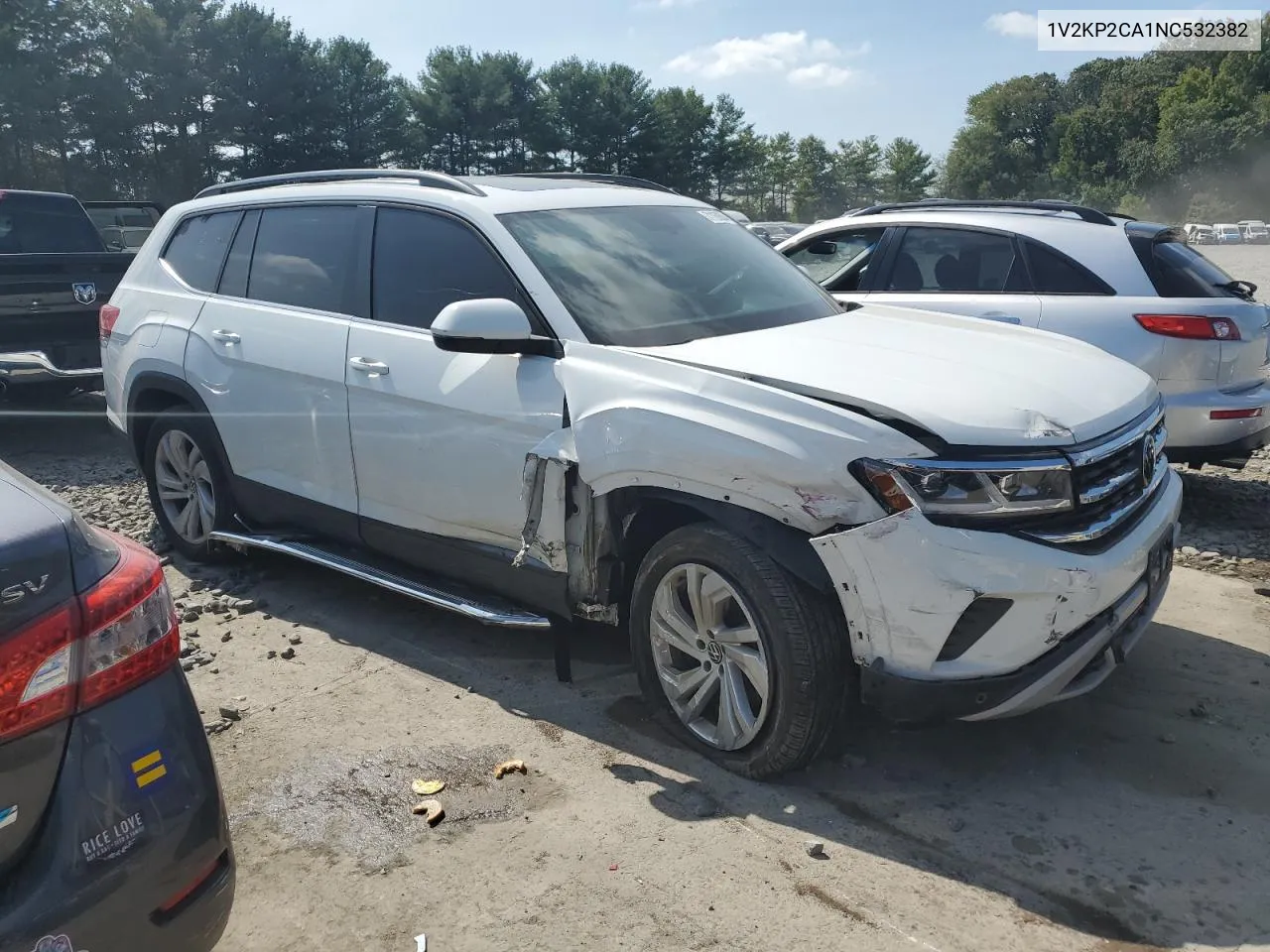 2022 Volkswagen Atlas Se VIN: 1V2KP2CA1NC532382 Lot: 71169804