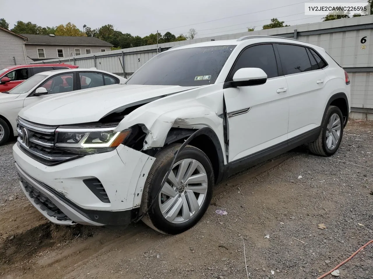 2022 Volkswagen Atlas Cross Sport Se VIN: 1V2JE2CA9NC226595 Lot: 71620594