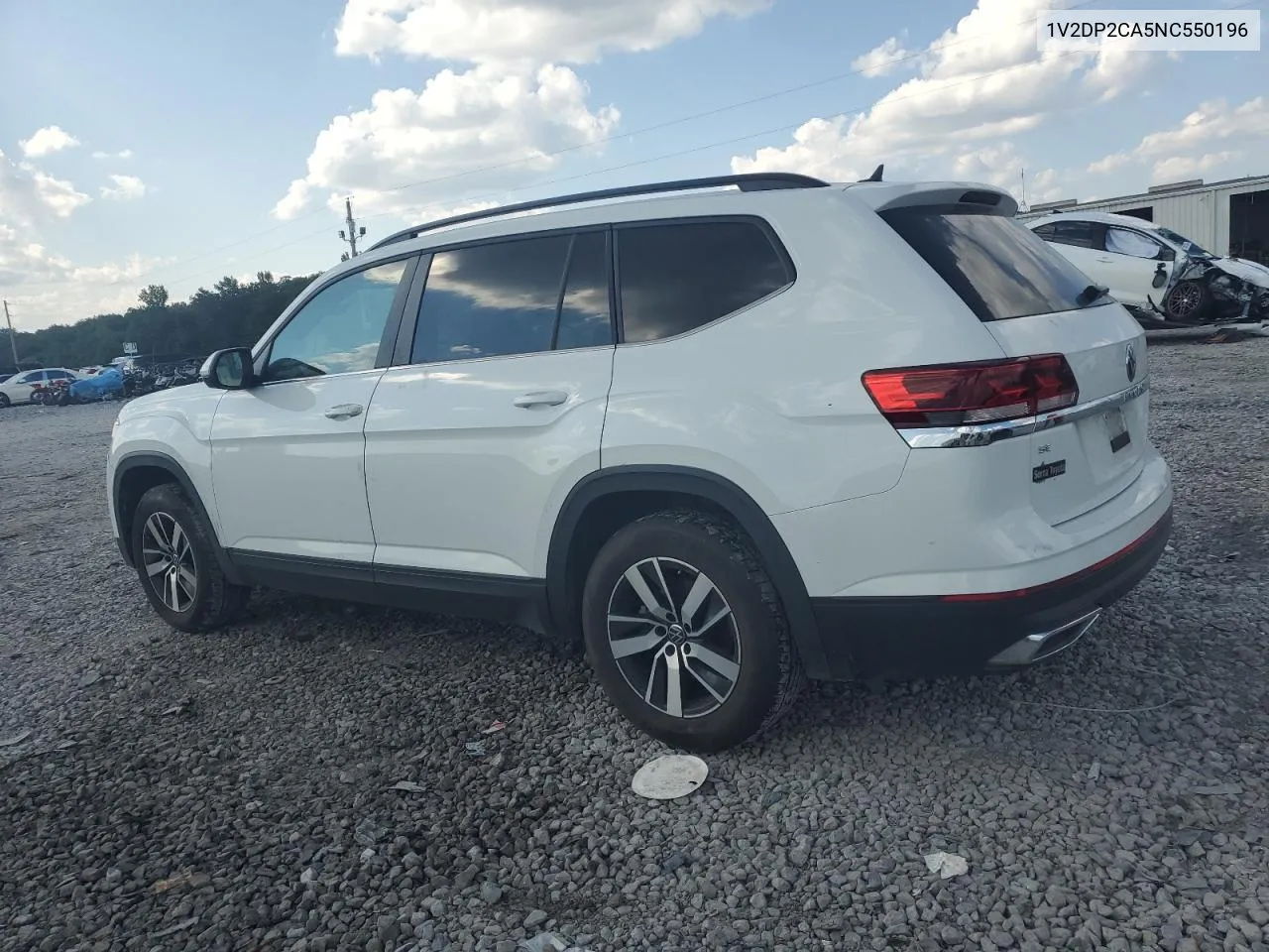 2022 Volkswagen Atlas Se VIN: 1V2DP2CA5NC550196 Lot: 72036934