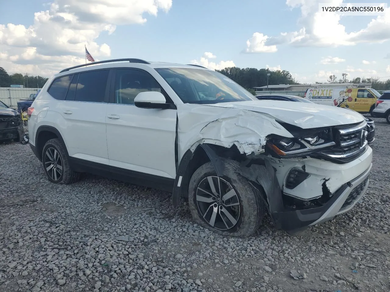 2022 Volkswagen Atlas Se VIN: 1V2DP2CA5NC550196 Lot: 72036934