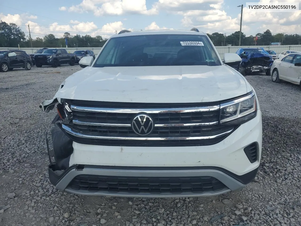 2022 Volkswagen Atlas Se VIN: 1V2DP2CA5NC550196 Lot: 72036934