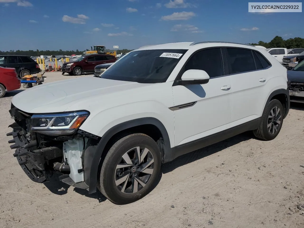 1V2LC2CA2NC229322 2022 Volkswagen Atlas Cross Sport Se