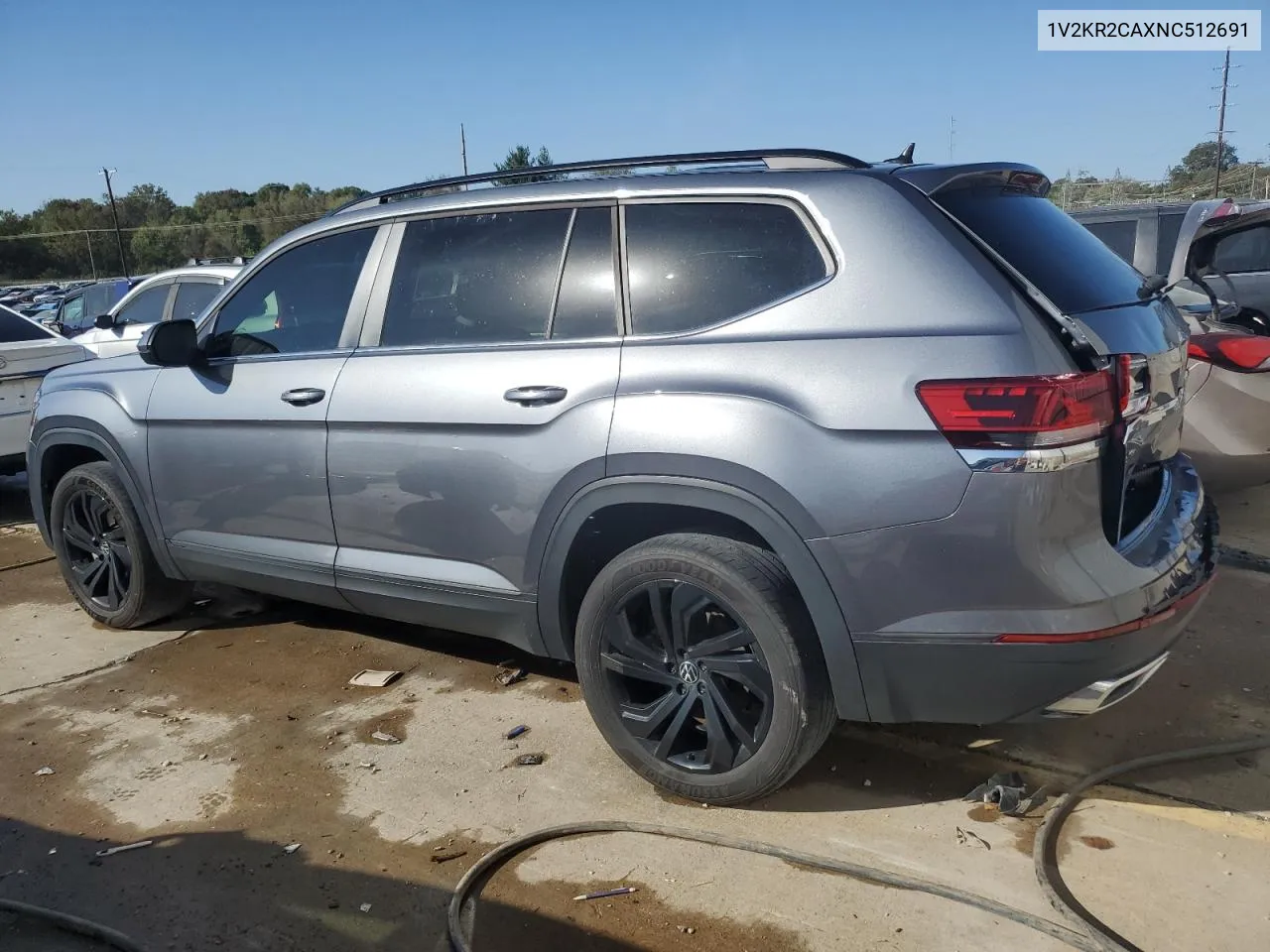 2022 Volkswagen Atlas Se VIN: 1V2KR2CAXNC512691 Lot: 74040144