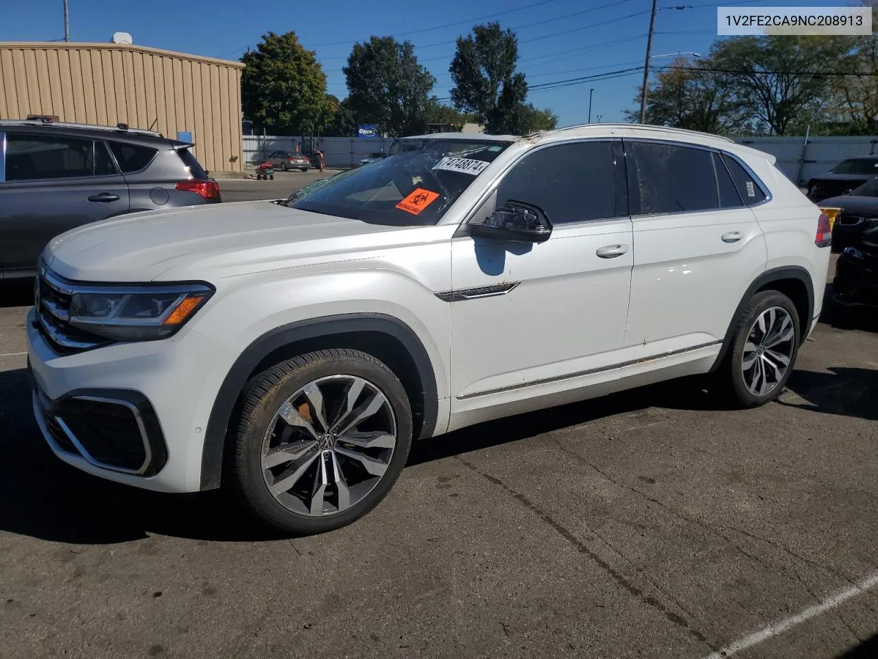 2022 Volkswagen Atlas Cross Sport Sel Premium R-Line VIN: 1V2FE2CA9NC208913 Lot: 74748874