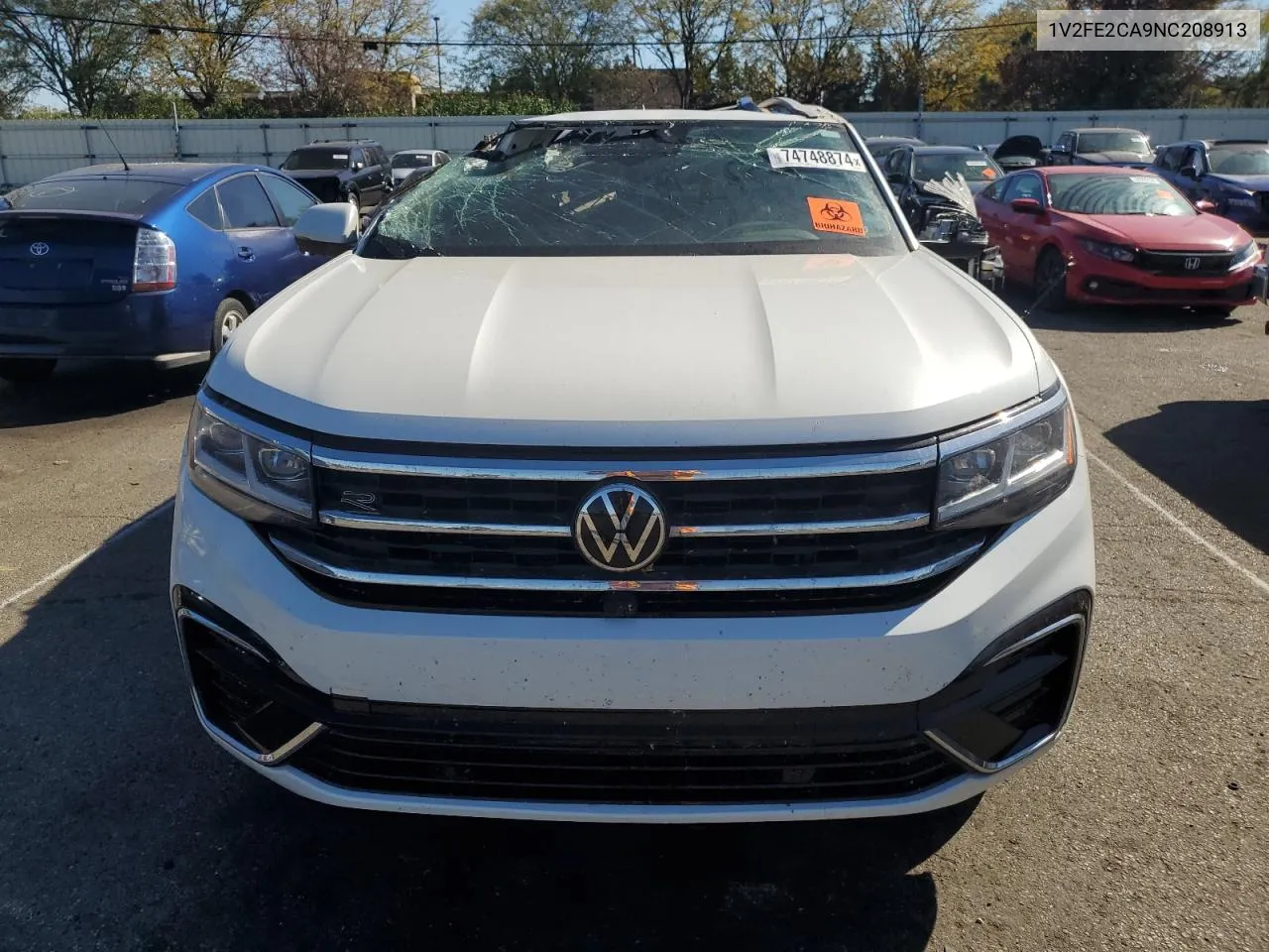 2022 Volkswagen Atlas Cross Sport Sel Premium R-Line VIN: 1V2FE2CA9NC208913 Lot: 74748874