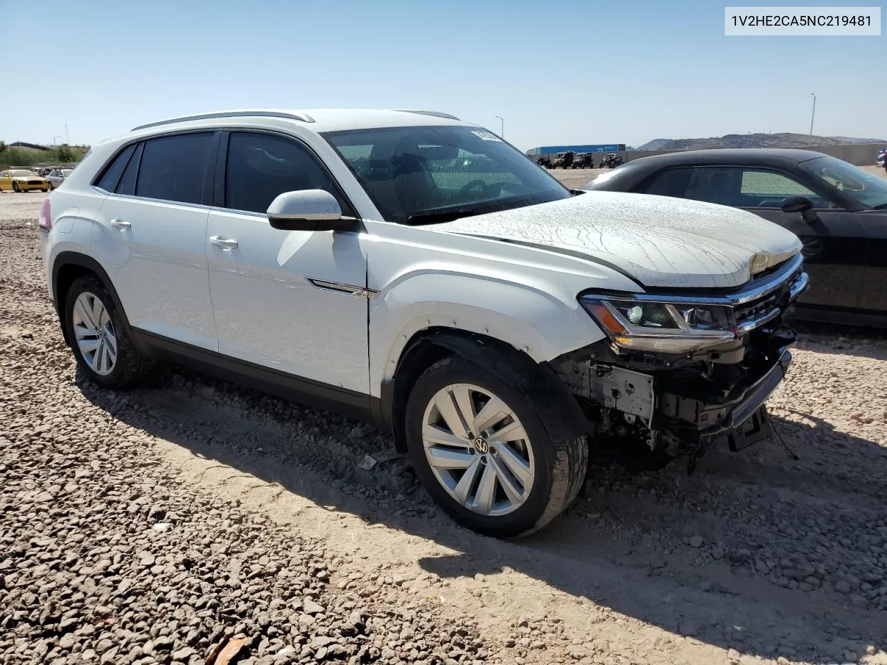 2022 Volkswagen Atlas Cross Sport Se VIN: 1V2HE2CA5NC219481 Lot: 74795304