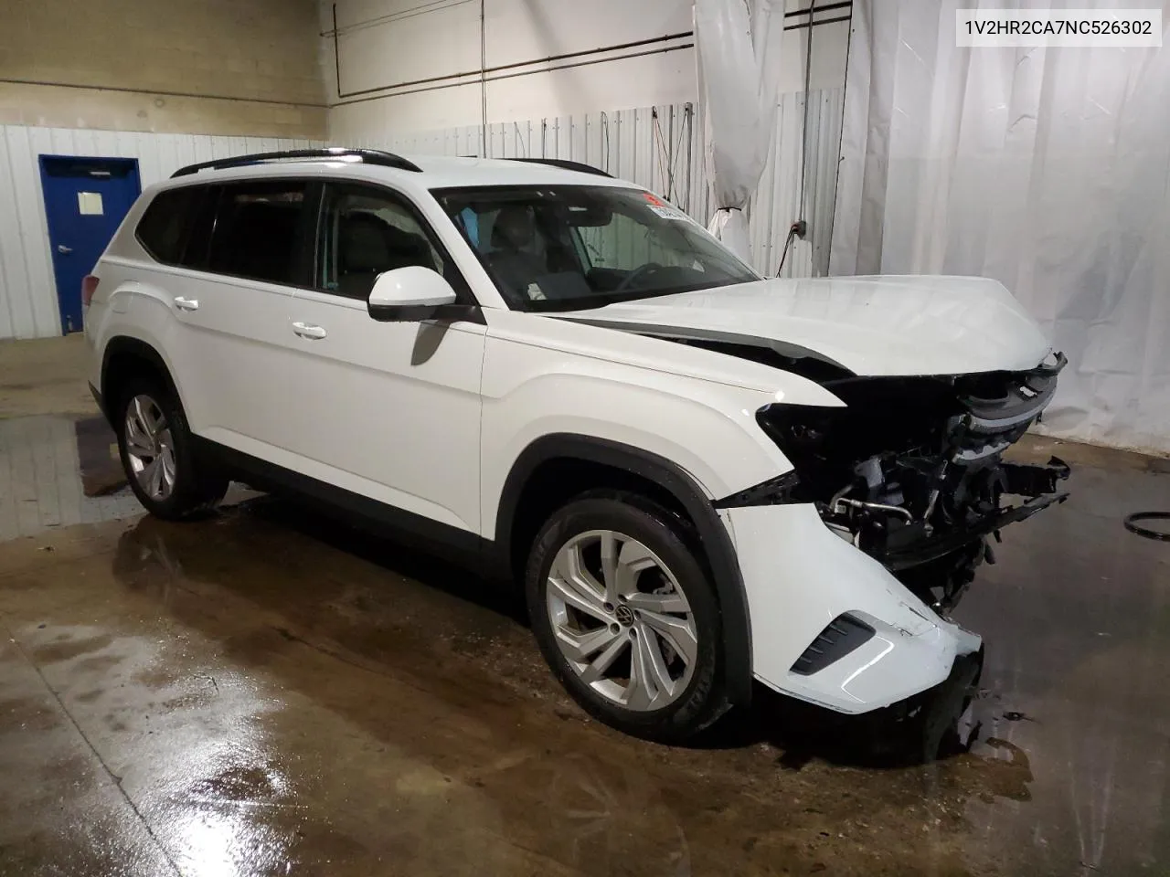 2022 Volkswagen Atlas Se VIN: 1V2HR2CA7NC526302 Lot: 75042144