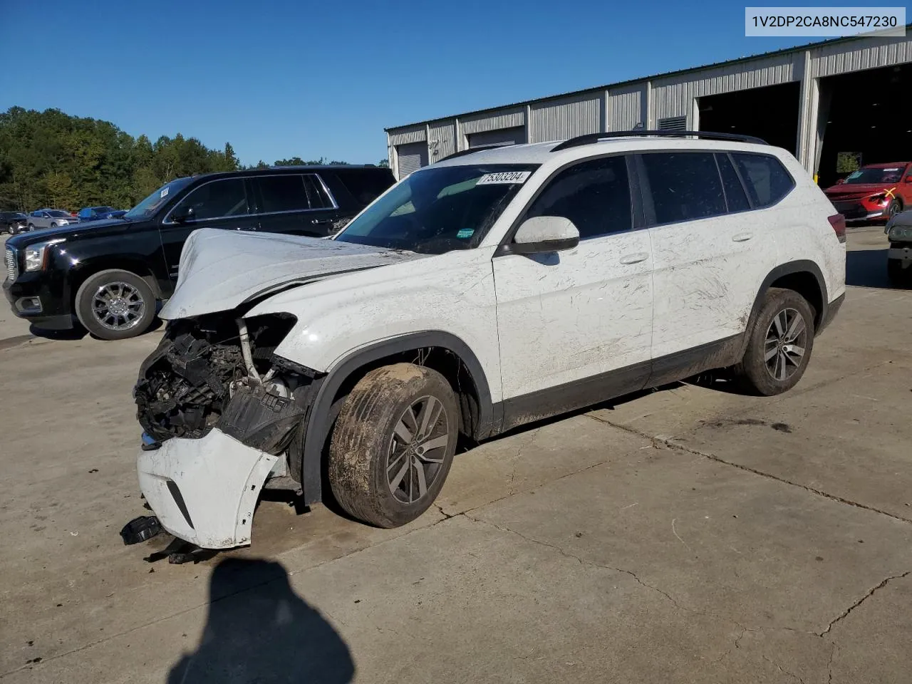 2022 Volkswagen Atlas Se VIN: 1V2DP2CA8NC547230 Lot: 75303204