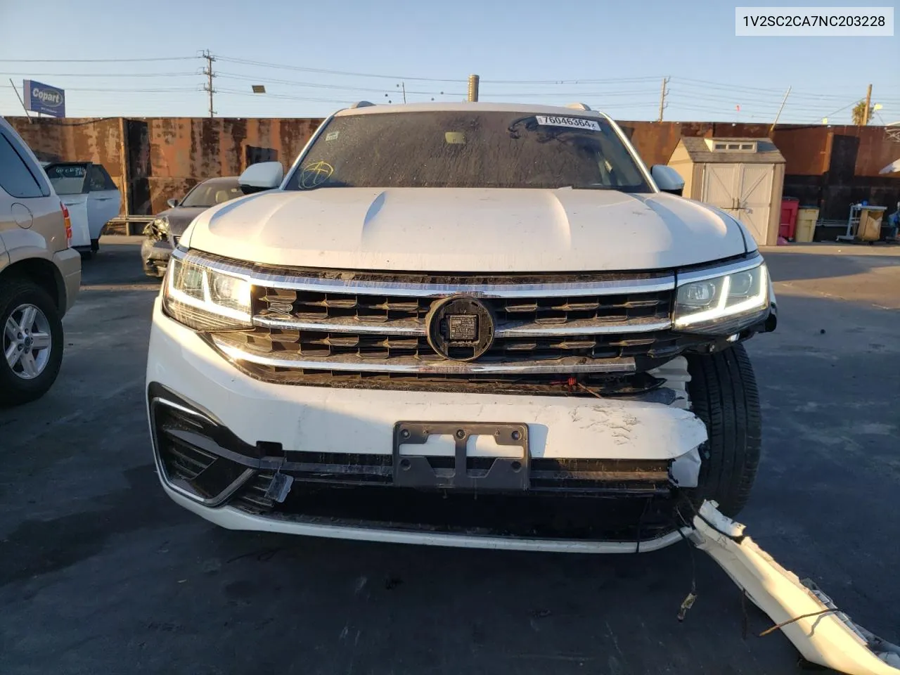 2022 Volkswagen Atlas Cross Sport Sel R-Line VIN: 1V2SC2CA7NC203228 Lot: 76046364