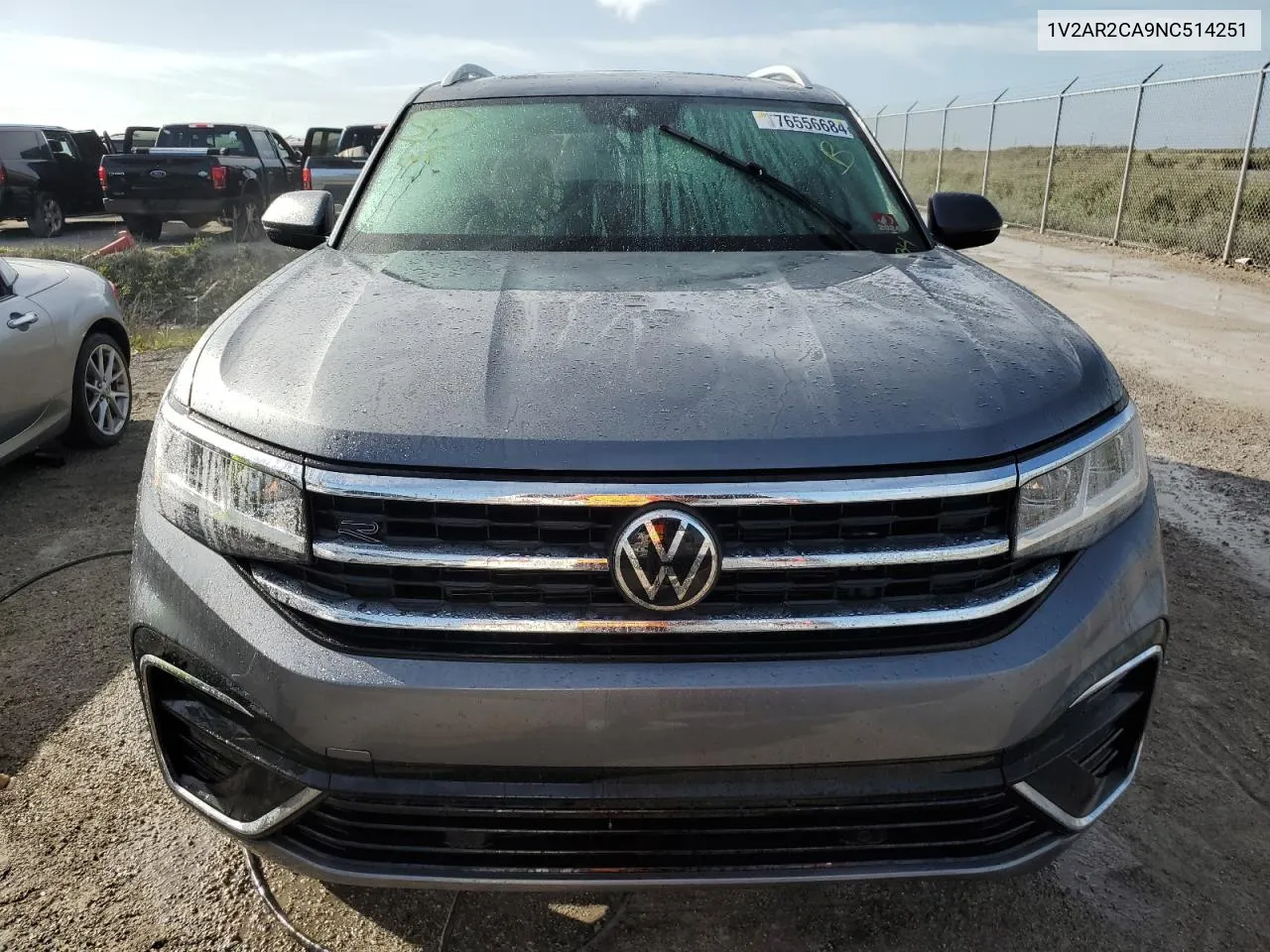 2022 Volkswagen Atlas Sel R-Line VIN: 1V2AR2CA9NC514251 Lot: 76556684