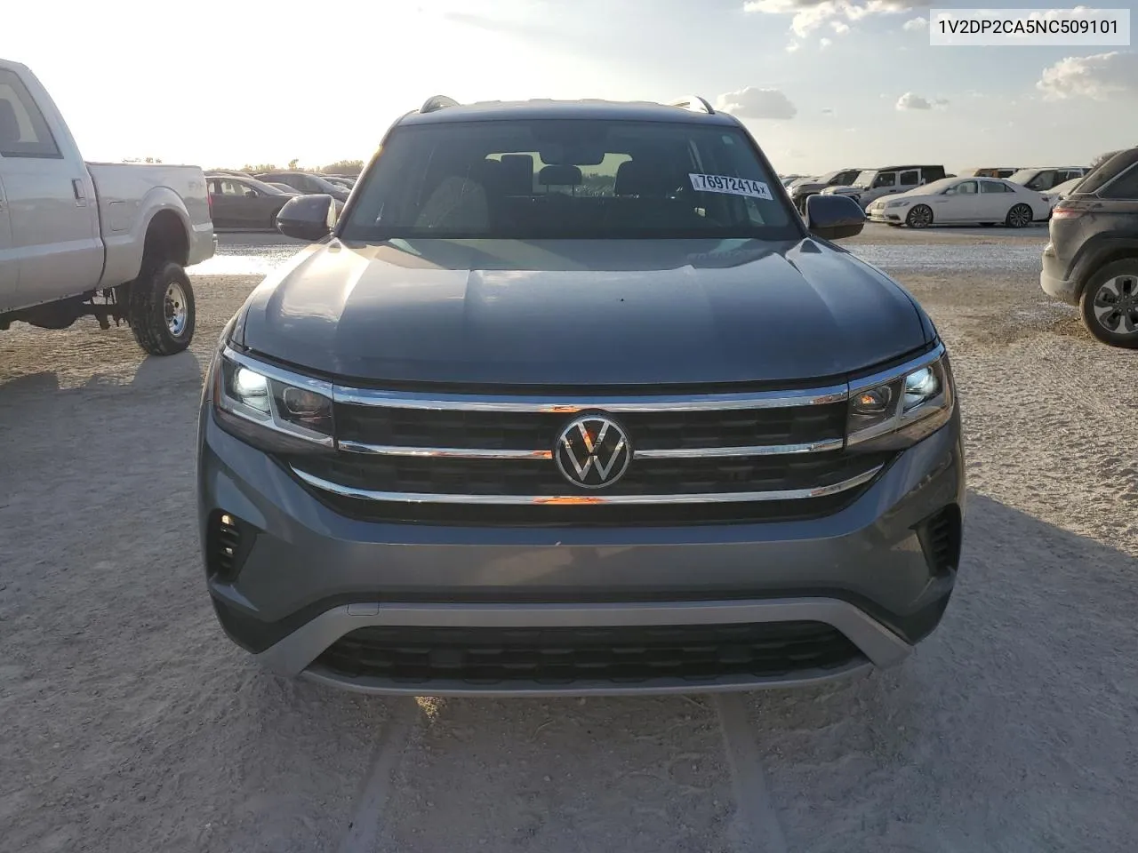 2022 Volkswagen Atlas Se VIN: 1V2DP2CA5NC509101 Lot: 76972414