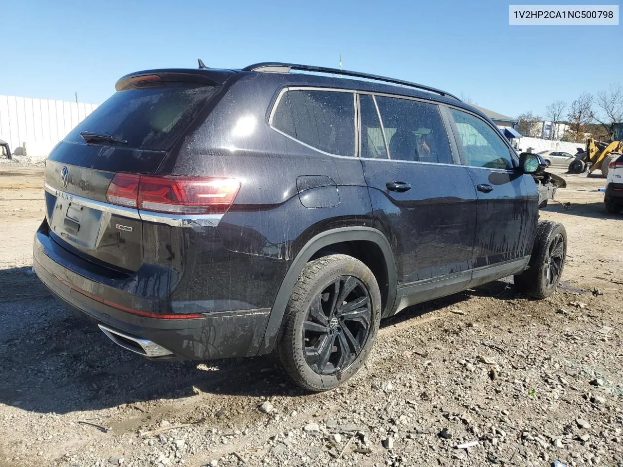 2022 Volkswagen Atlas Se VIN: 1V2HP2CA1NC500798 Lot: 77217904