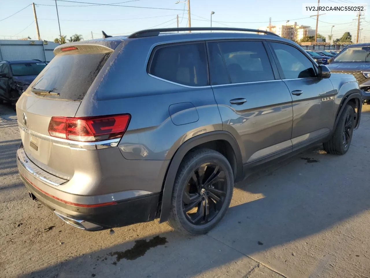 2022 Volkswagen Atlas Se VIN: 1V2JR2CA4NC550252 Lot: 77628834