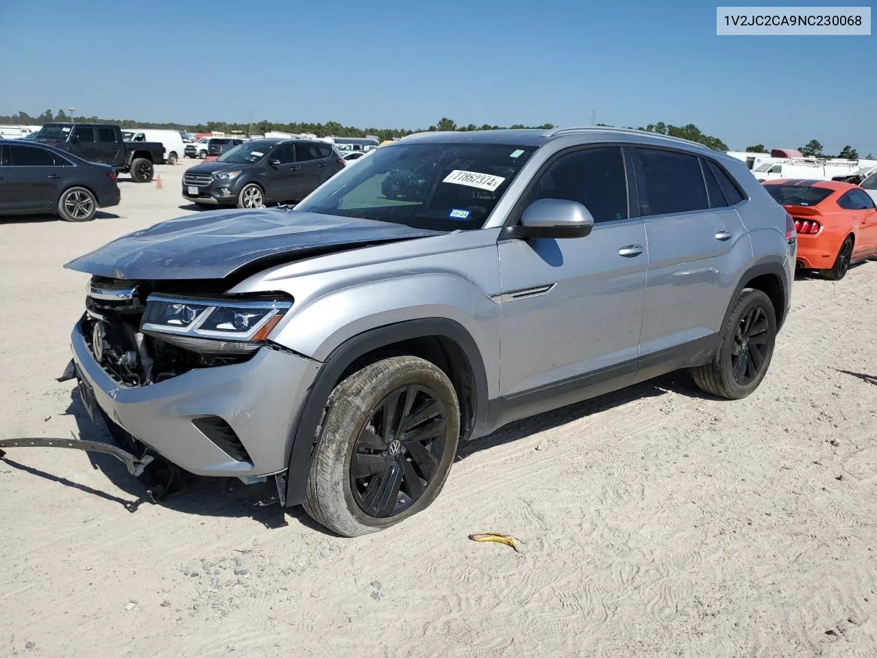 2022 Volkswagen Atlas Cross Sport Se VIN: 1V2JC2CA9NC230068 Lot: 77862374