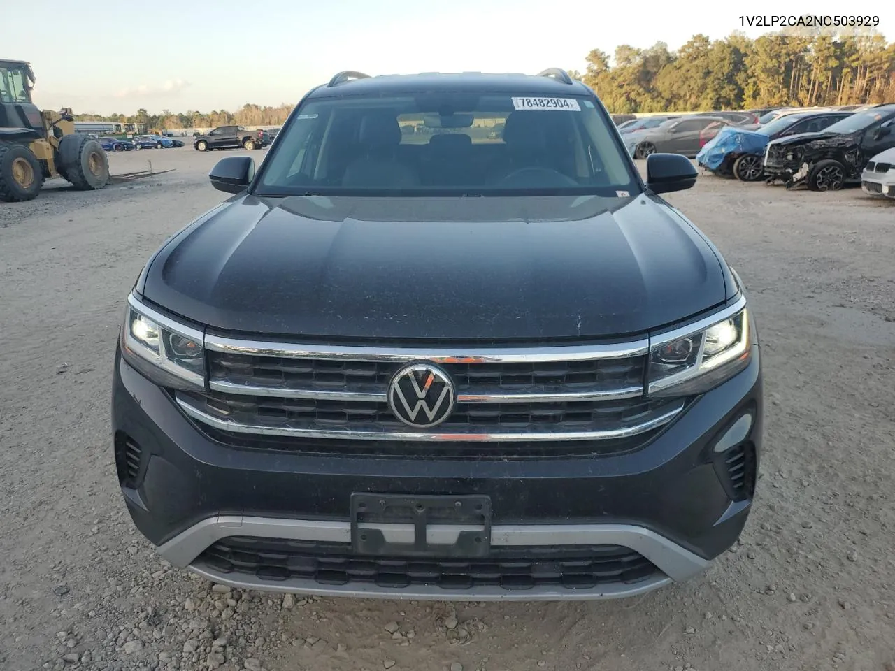 2022 Volkswagen Atlas Se VIN: 1V2LP2CA2NC503929 Lot: 78482904