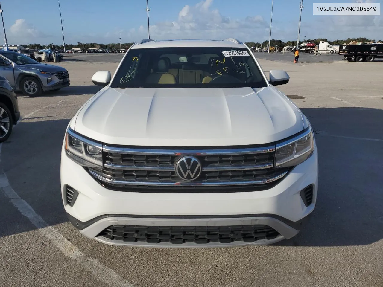 2022 Volkswagen Atlas Cross Sport Se VIN: 1V2JE2CA7NC205549 Lot: 78551904