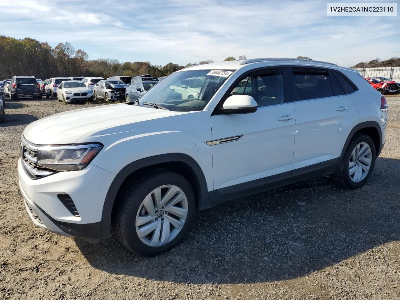 2022 Volkswagen Atlas Cross Sport Se VIN: 1V2HE2CA1NC223110 Lot: 79940754