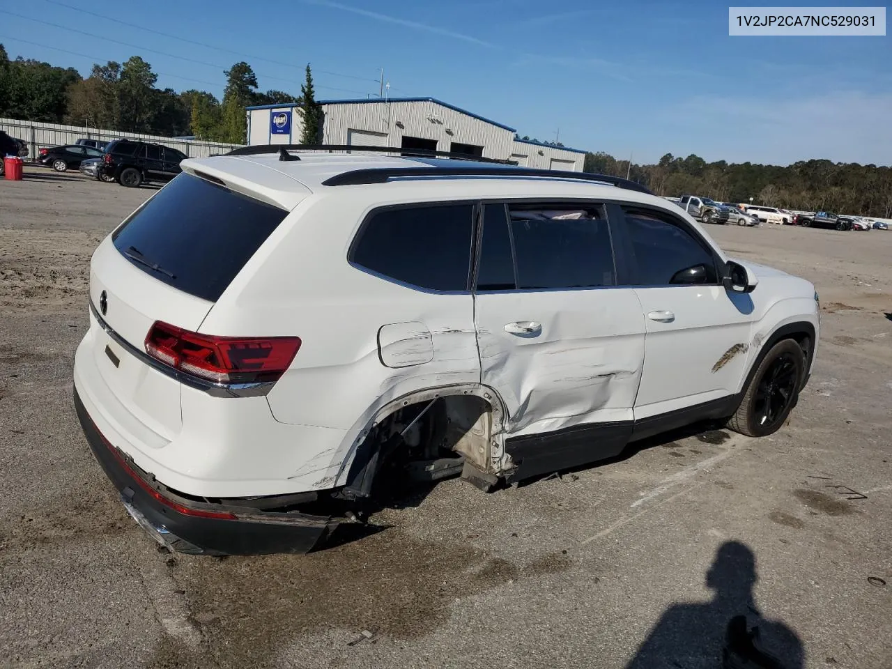 2022 Volkswagen Atlas Se VIN: 1V2JP2CA7NC529031 Lot: 80762554