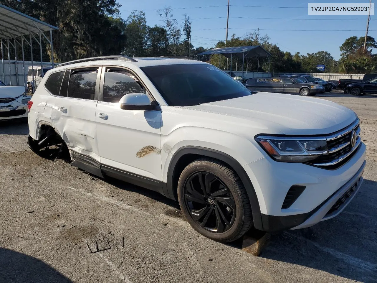 2022 Volkswagen Atlas Se VIN: 1V2JP2CA7NC529031 Lot: 80762554