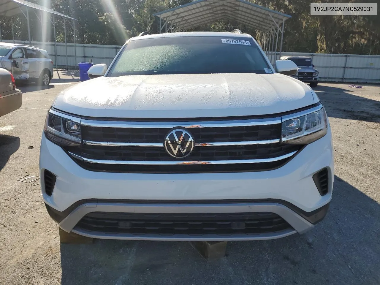 2022 Volkswagen Atlas Se VIN: 1V2JP2CA7NC529031 Lot: 80762554