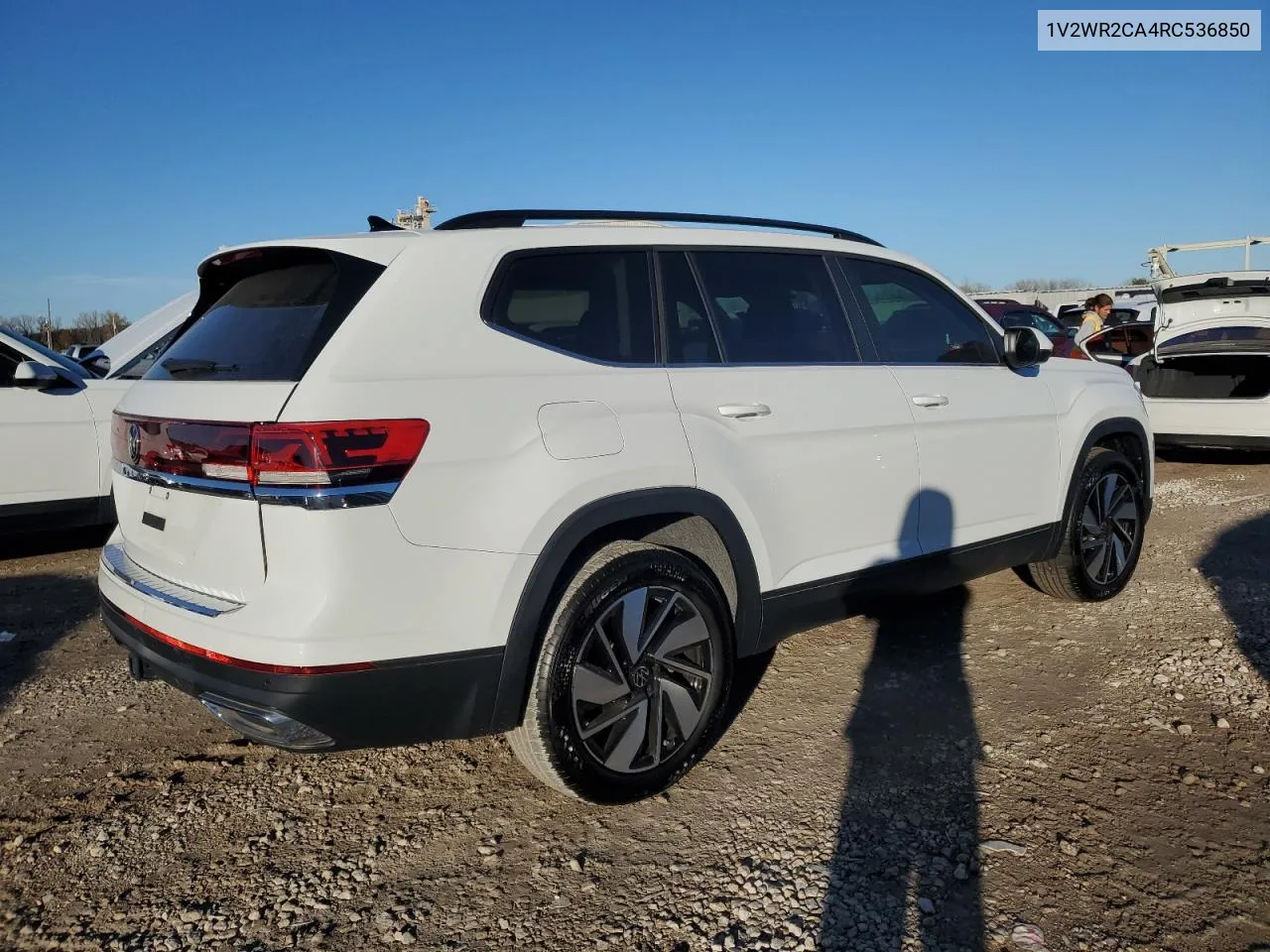 2024 Volkswagen Atlas Se VIN: 1V2WR2CA4RC536850 Lot: 78818044