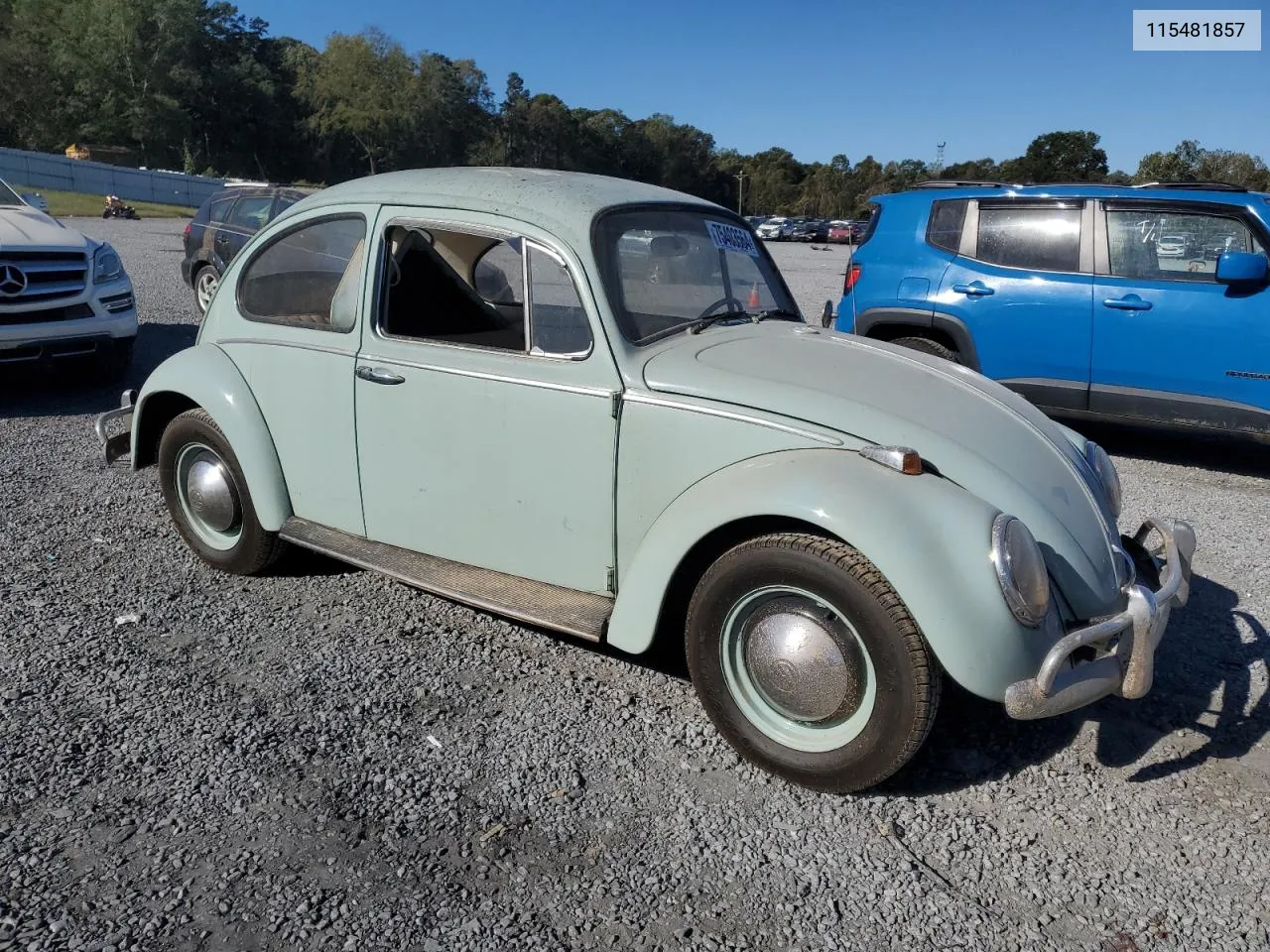 1965 Volkswagen Beetle VIN: 115481857 Lot: 75403564