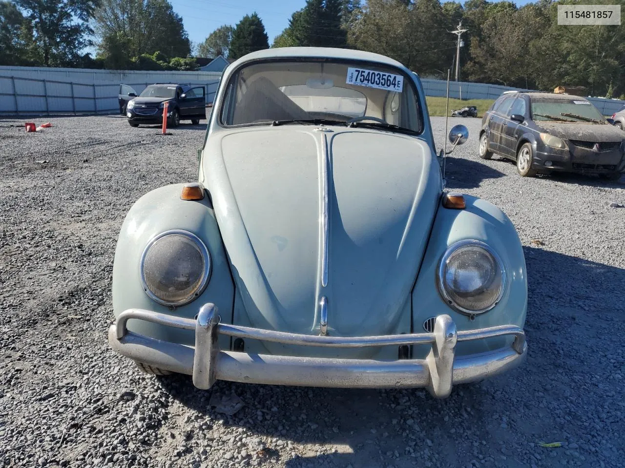 1965 Volkswagen Beetle VIN: 115481857 Lot: 75403564