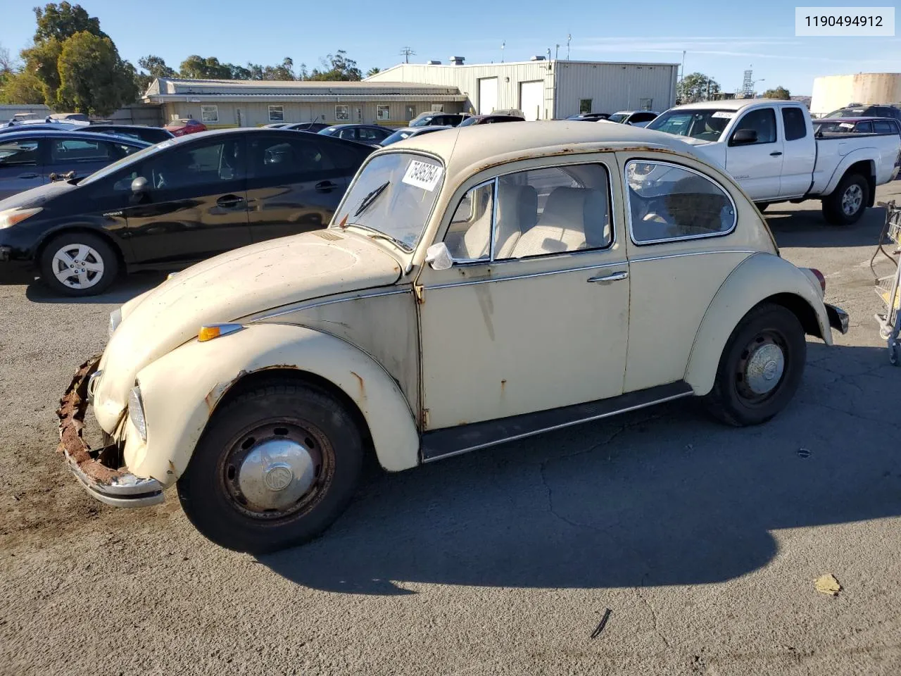 1969 Volkswagen Beetle VIN: 1190494912 Lot: 75495264