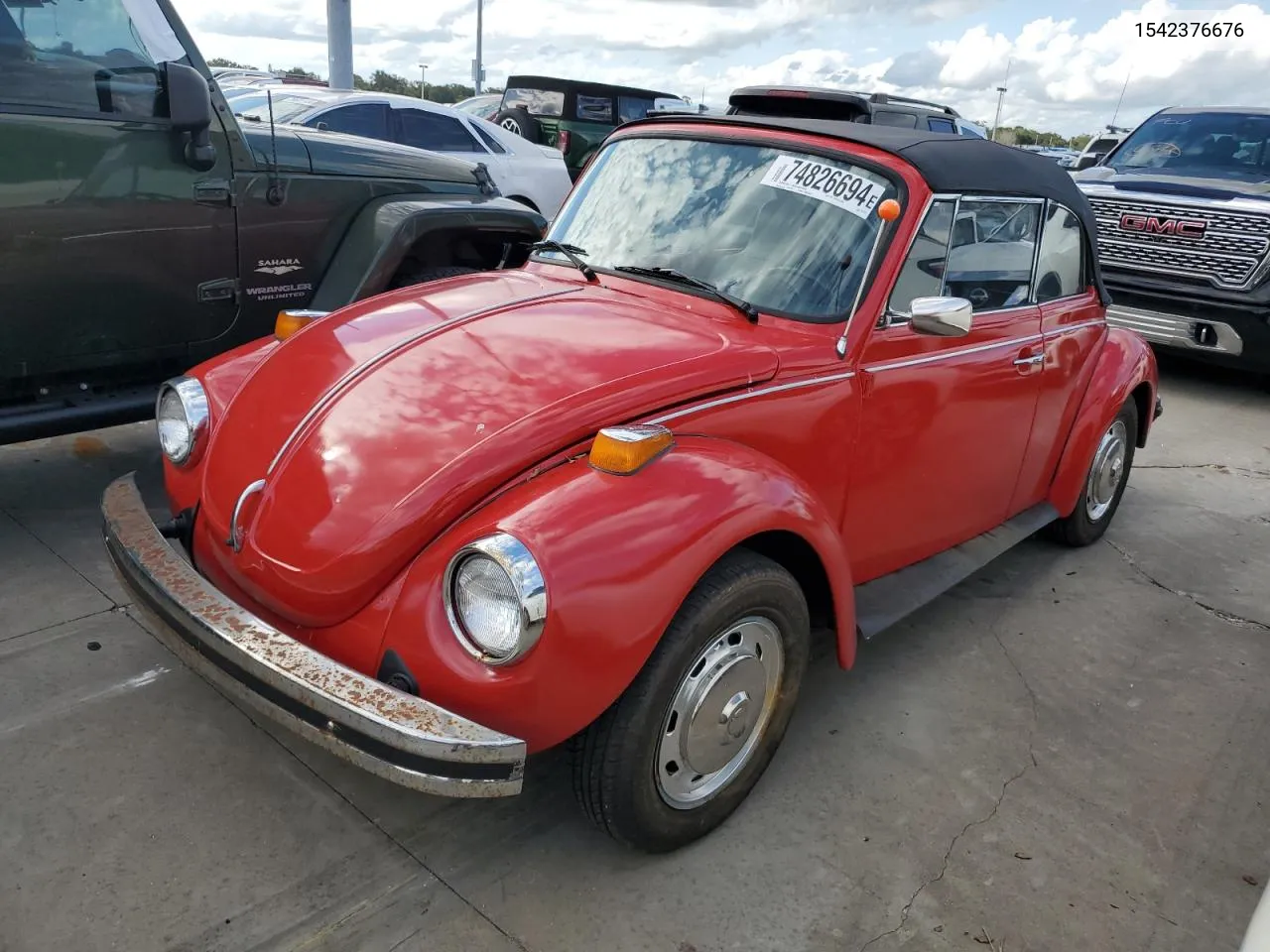 1974 Volkswagen Super Beet VIN: 1542376676 Lot: 74826694