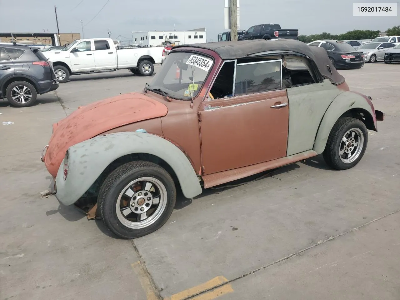 1979 Volkswagen Beetle Con VIN: 1592017484 Lot: 63345354