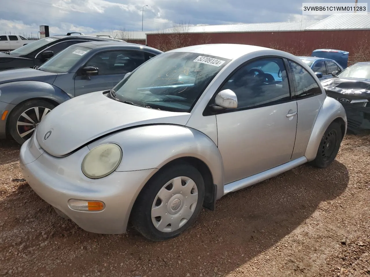 1998 Volkswagen New Beetle VIN: 3VWBB61C1WM011283 Lot: 52709124