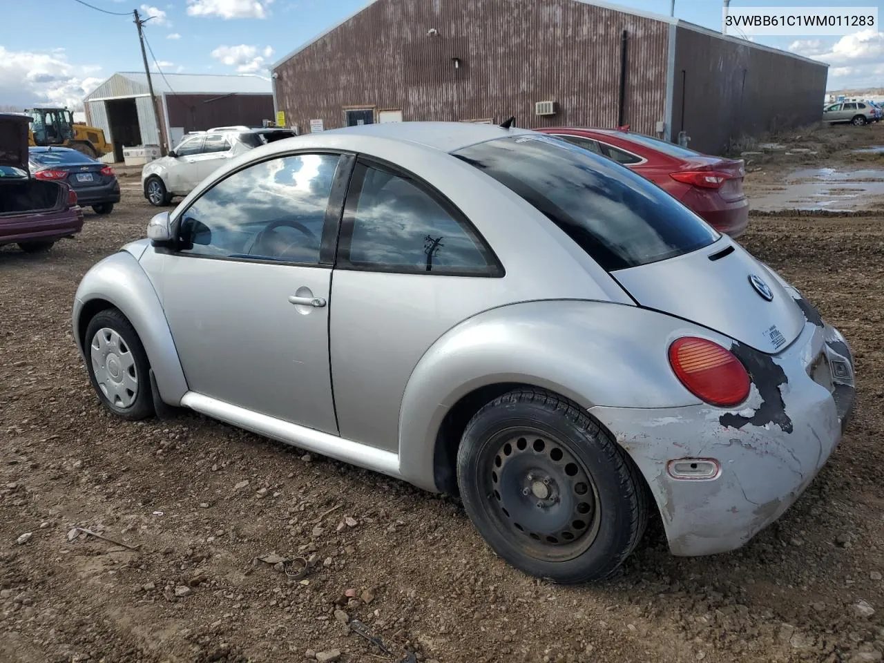 1998 Volkswagen New Beetle VIN: 3VWBB61C1WM011283 Lot: 52709124