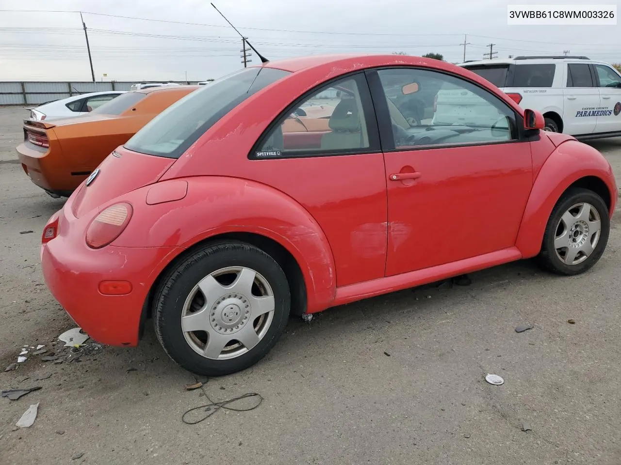 1998 Volkswagen New Beetle VIN: 3VWBB61C8WM003326 Lot: 76794644