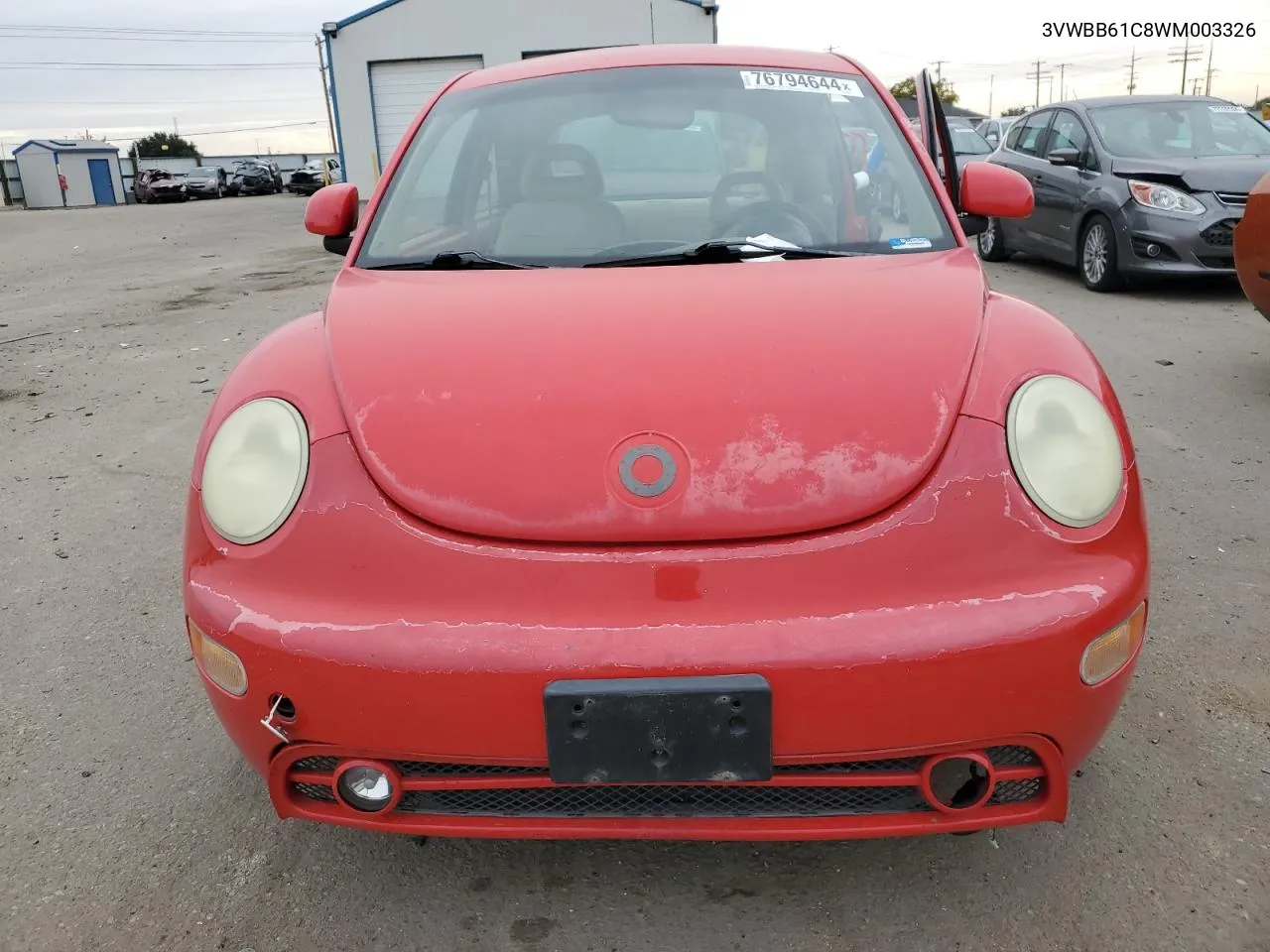 1998 Volkswagen New Beetle VIN: 3VWBB61C8WM003326 Lot: 76794644