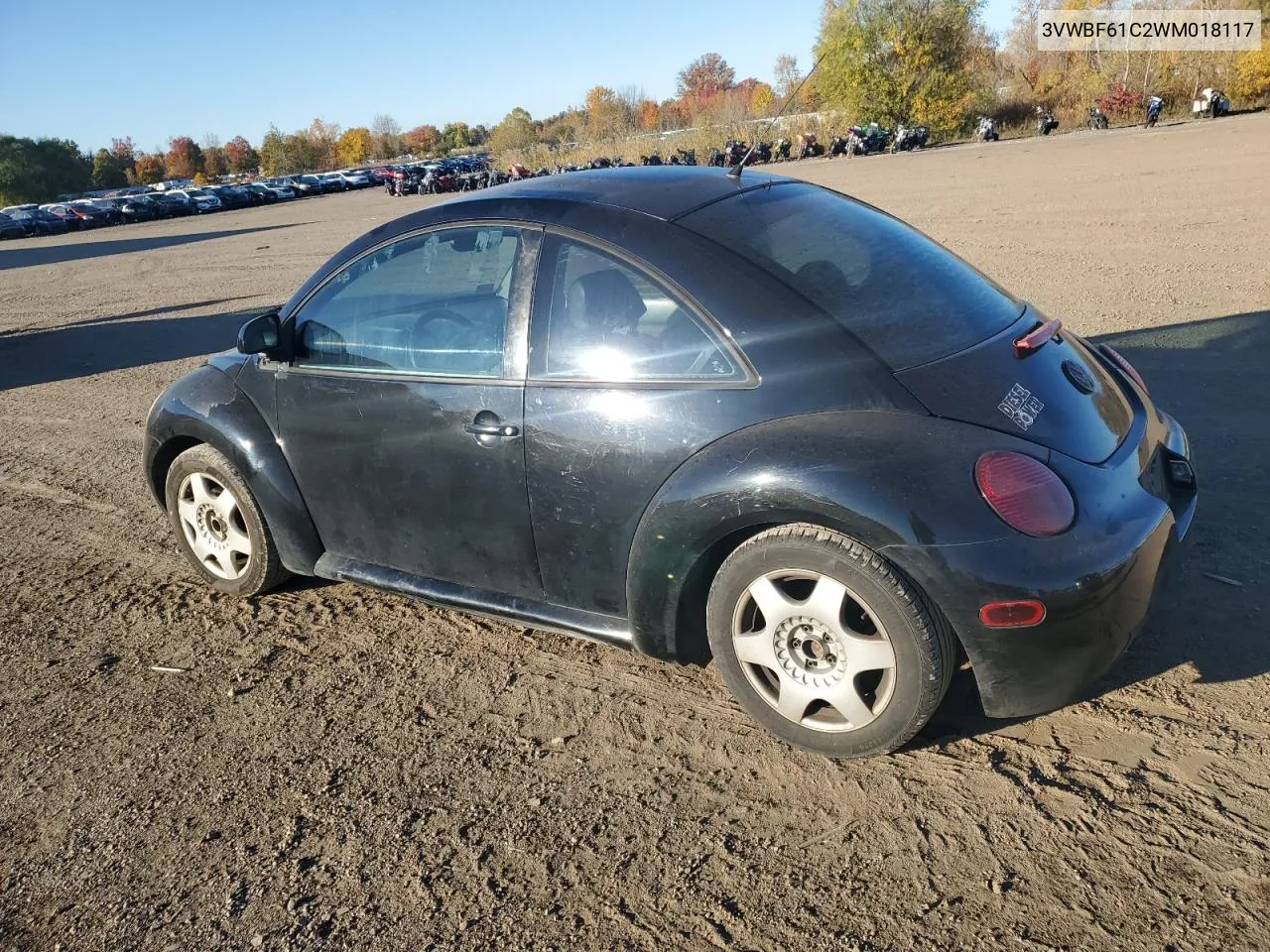 1998 Volkswagen New Beetle Tdi VIN: 3VWBF61C2WM018117 Lot: 77731724