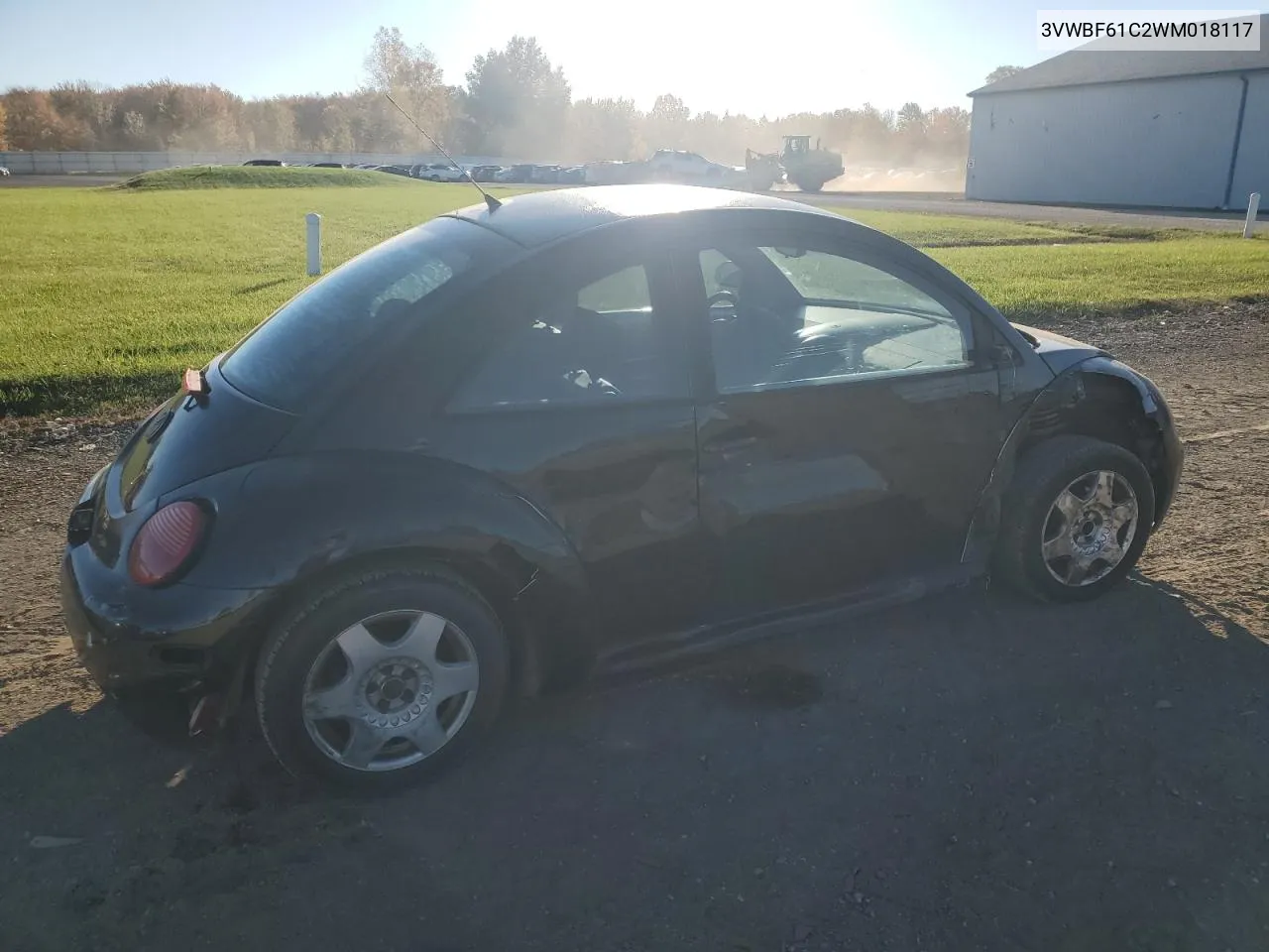 1998 Volkswagen New Beetle Tdi VIN: 3VWBF61C2WM018117 Lot: 77731724