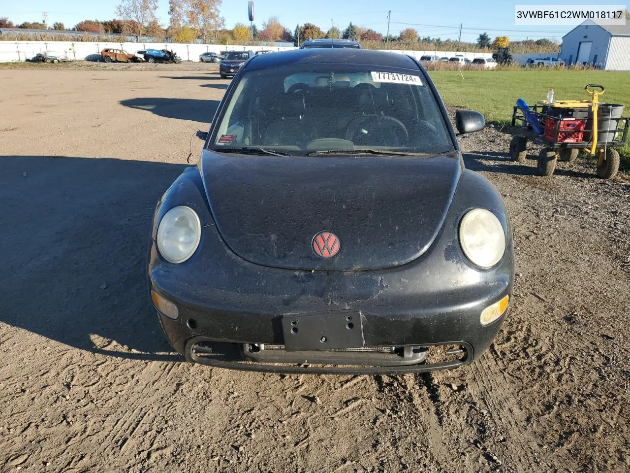 1998 Volkswagen New Beetle Tdi VIN: 3VWBF61C2WM018117 Lot: 77731724