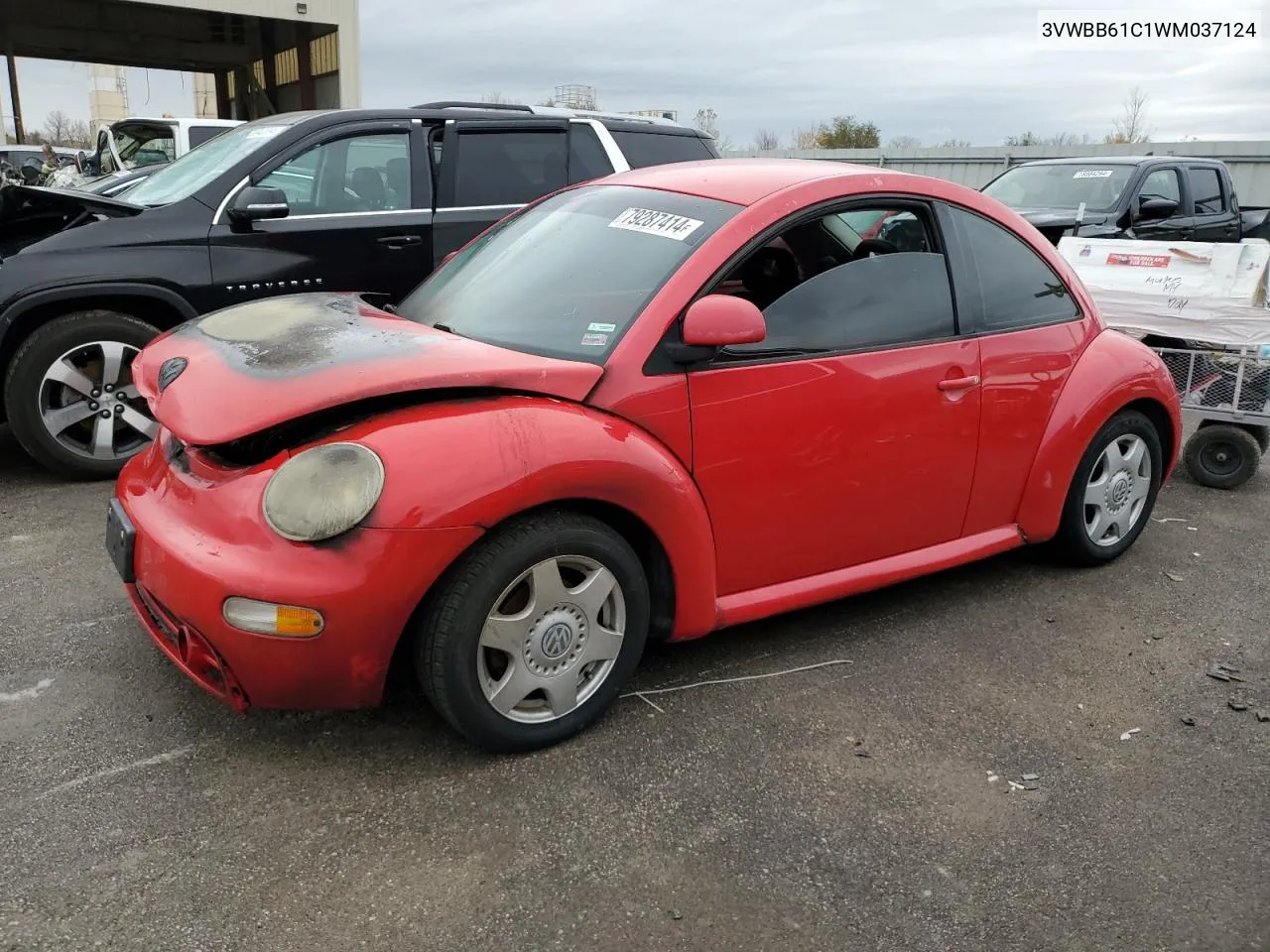 1998 Volkswagen New Beetle VIN: 3VWBB61C1WM037124 Lot: 79287414