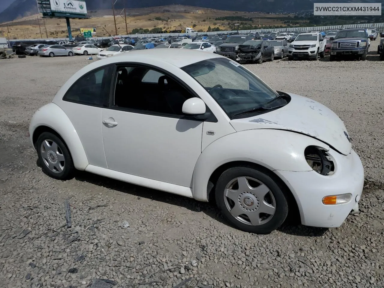 1999 Volkswagen New Beetle Gls VIN: 3VWCC21CXXM431944 Lot: 70658964