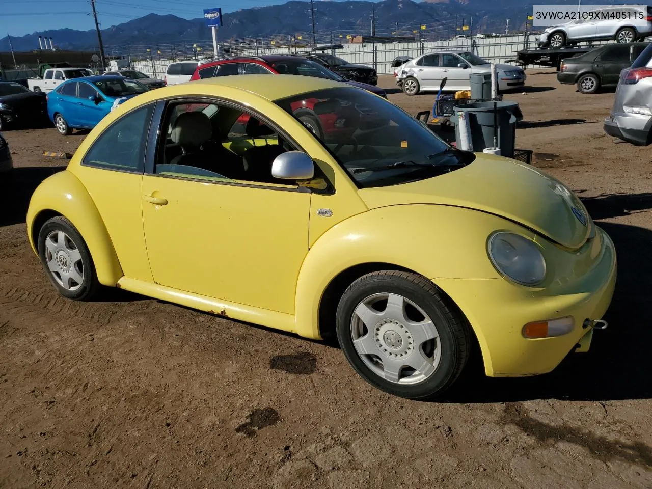 1999 Volkswagen New Beetle Gls VIN: 3VWCA21C9XM405115 Lot: 77765394