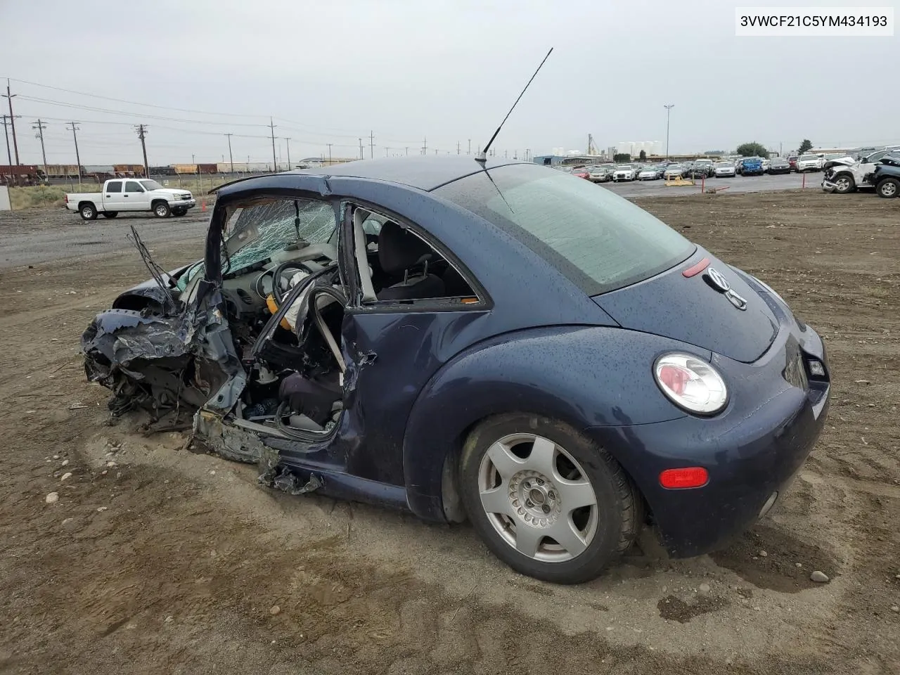 2000 Volkswagen New Beetle Gls Tdi VIN: 3VWCF21C5YM434193 Lot: 65923703